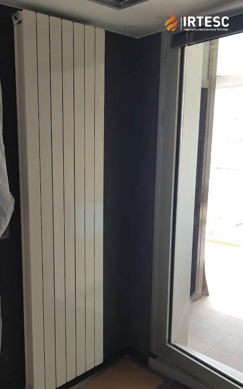 Instalación de sistema de aerotermia con radiadores y fancoil para frío en Cuarte de Huerva 4 aerotermia fancoils calefaccion agua caliente refrigeracion irtesc zaragoza