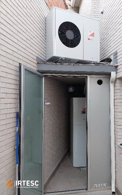 aerotermia por suelo radiante refrescante en fuentes del ebro zaragoza