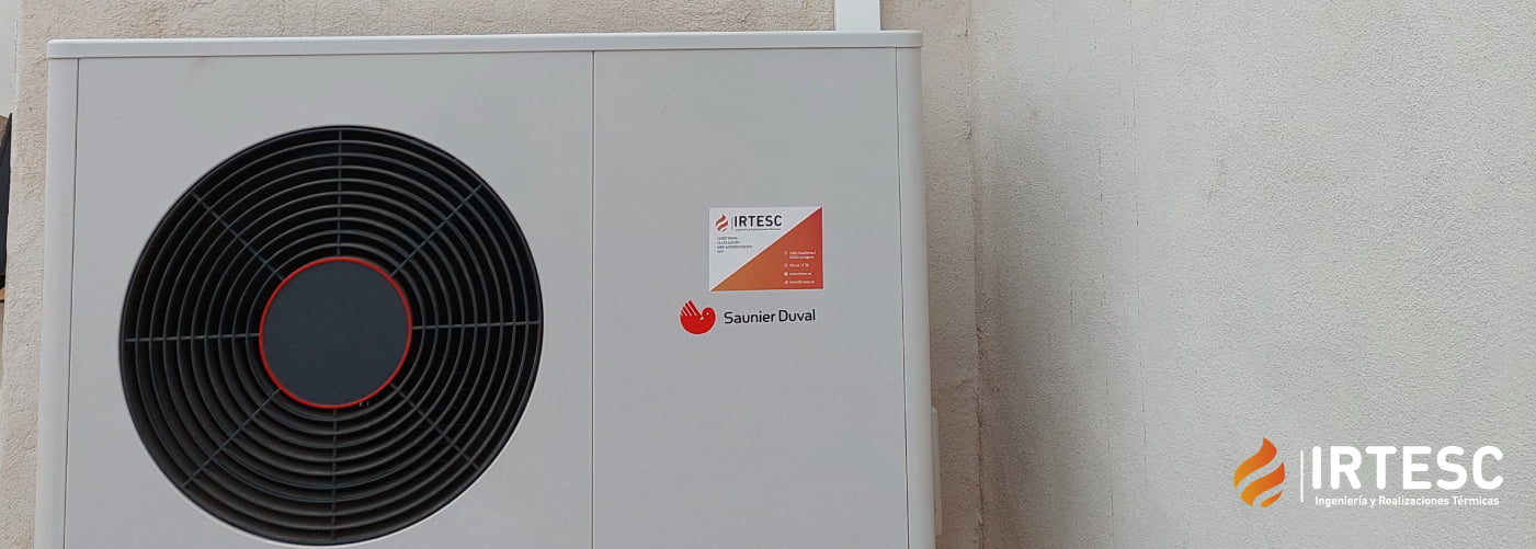 calatorao aerotermia acs irtesc zaragoza eficiencia energetica suelo radiante refrescante