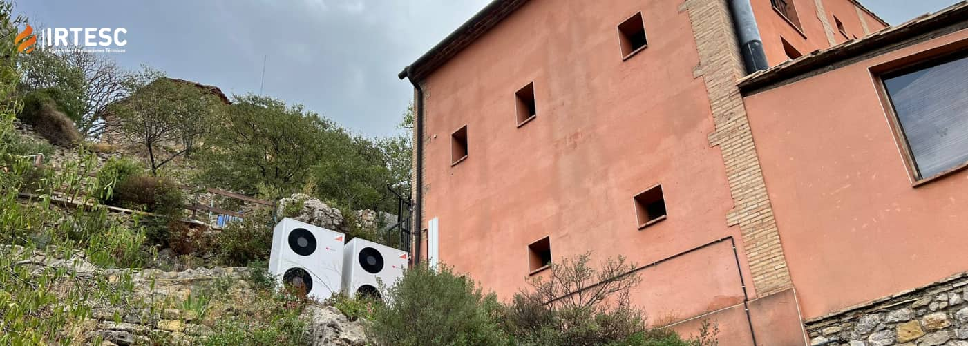 hotel la sal salinas de hoz cambio de caldera por aerotermia en cascada saunier duval genia split