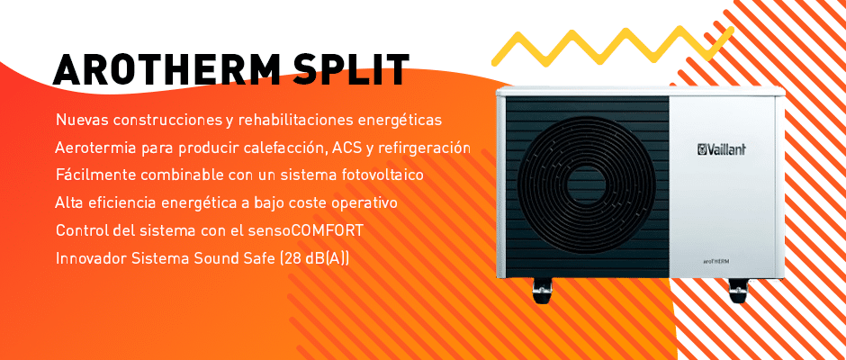 Máquina de aerotermia Vaillant Arotherm Split