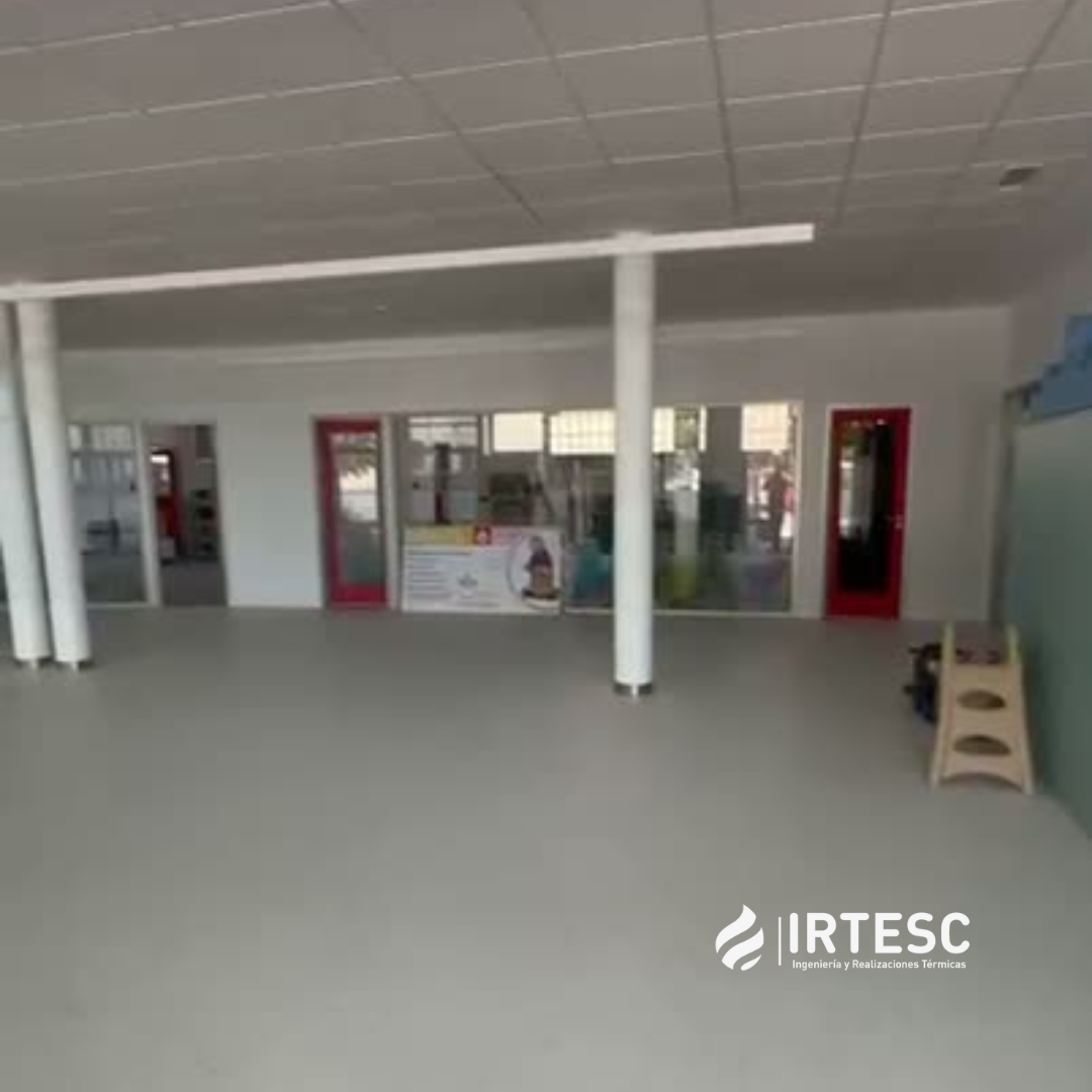 Suelo radiante con aerotermia Salesianos