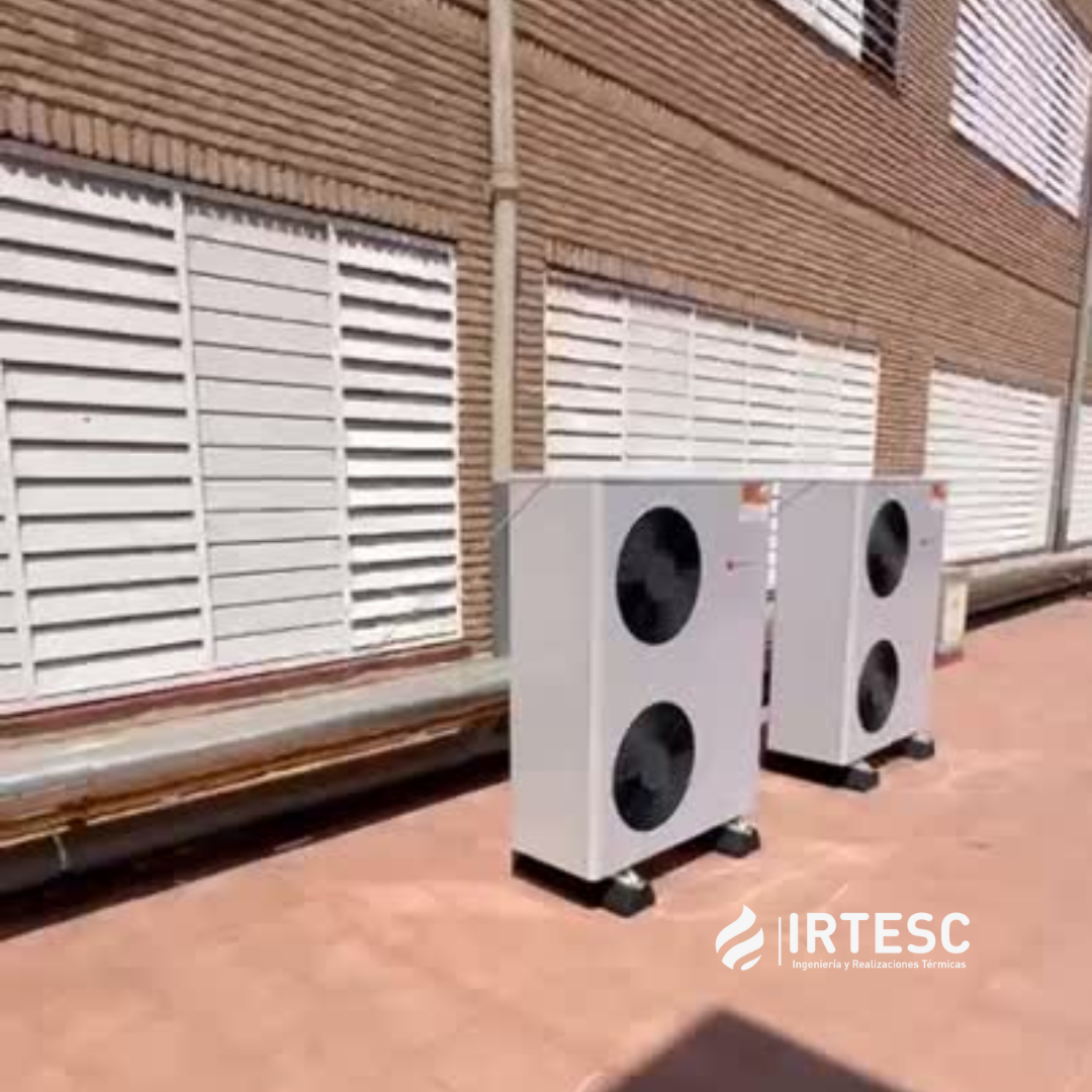 Suelo radiante con aerotermia Salesianos